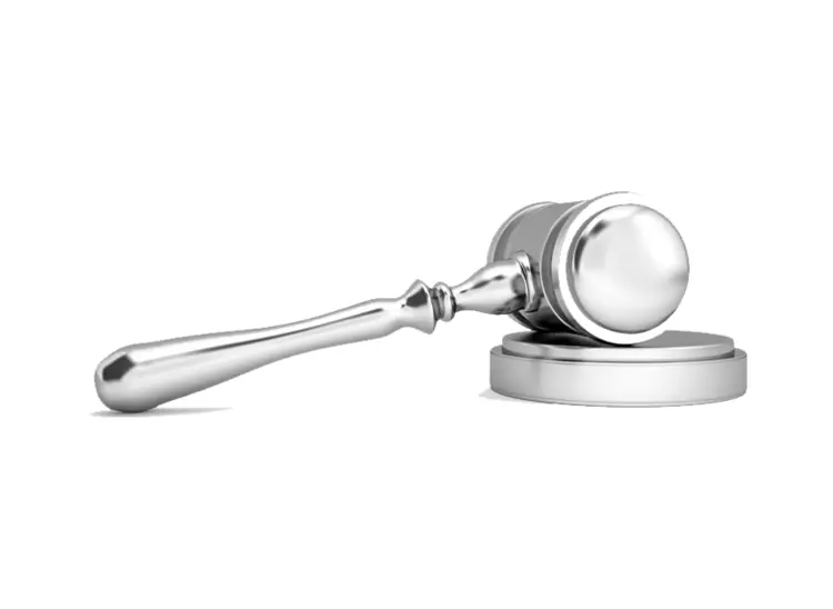 Silver Gavel with Base