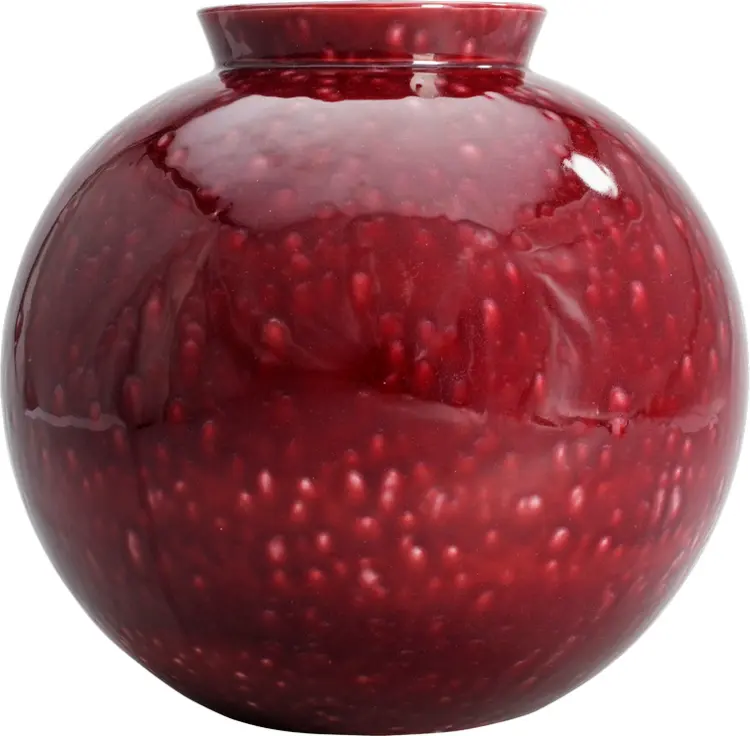 Bold Red Ceramic Vase for Stylish Home Decor