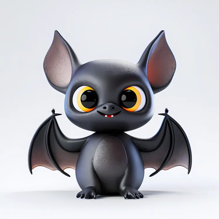 Cute Bat with Big Eyes