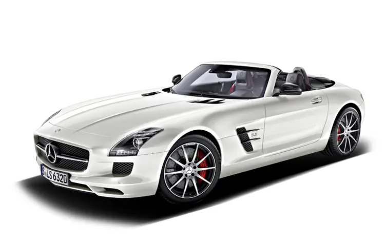 White Luxury Convertible Car