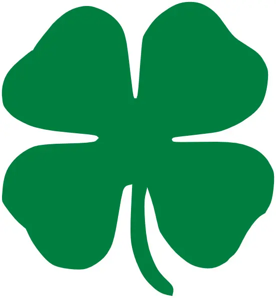 Simple Green Four-leaf Clover