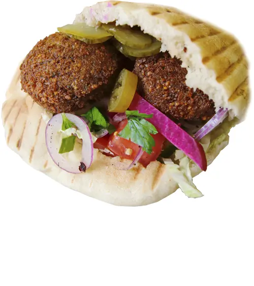 Falafel Sandwich with Vegetables