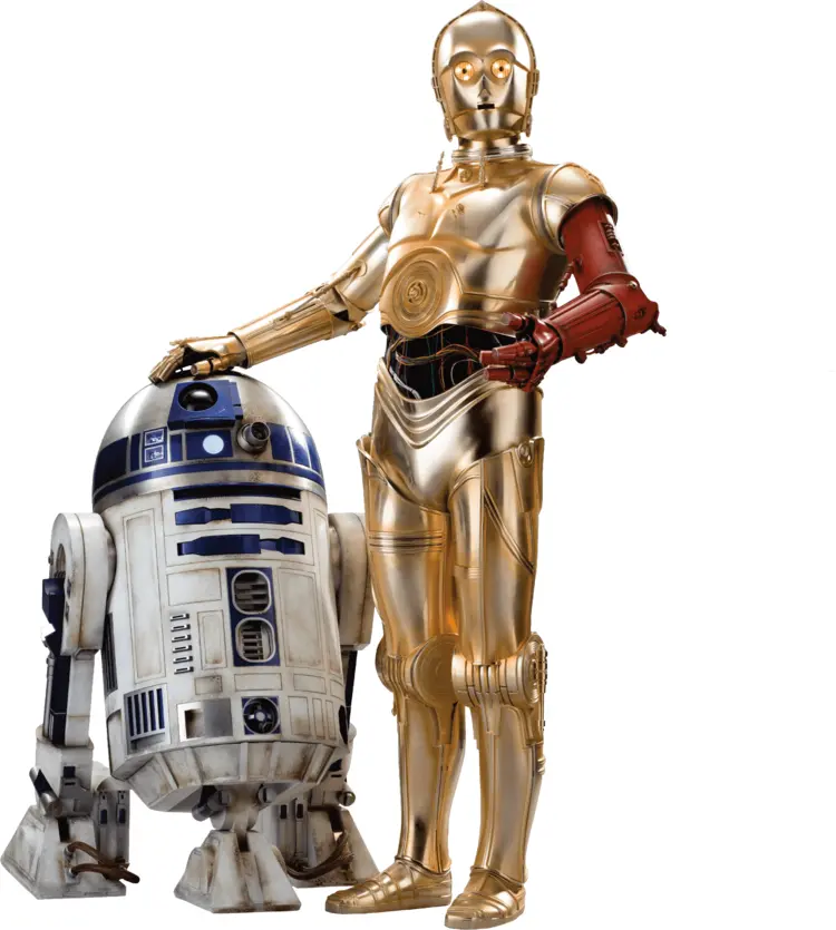 R2-D2 and C-3PO Standing Together