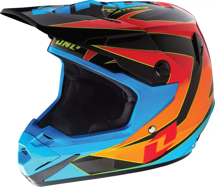 Vibrant and Colorful Motorcycle Helmet