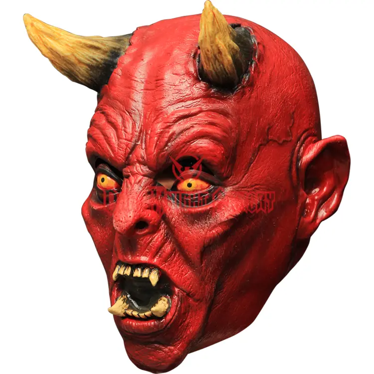 Scary Devil Head with Horns