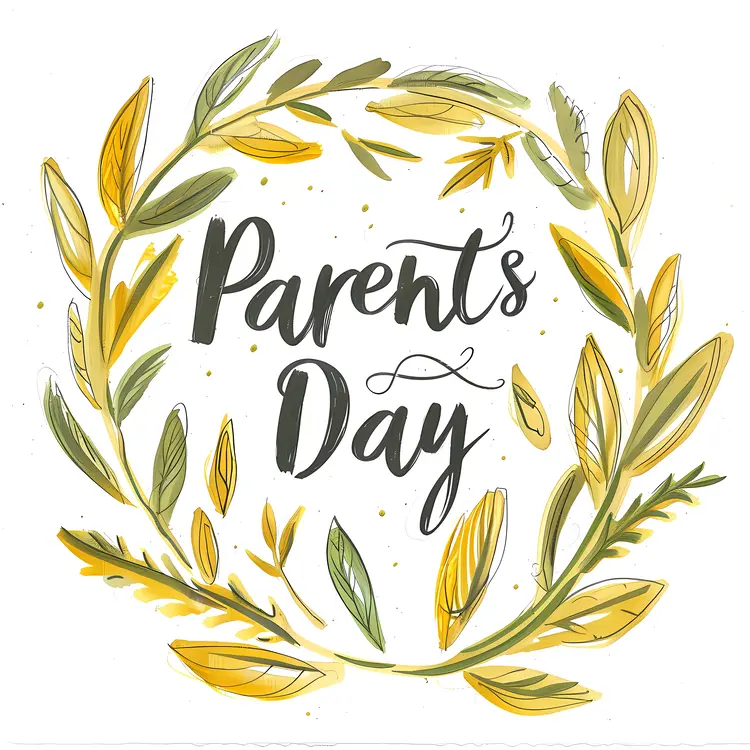 Parents Day Wreath with Leaves