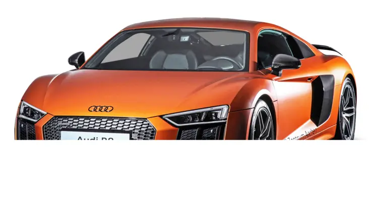 Orange Audi Sports Car