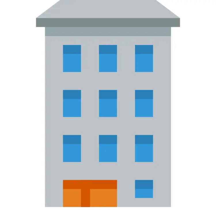 Simple Gray Building Illustration