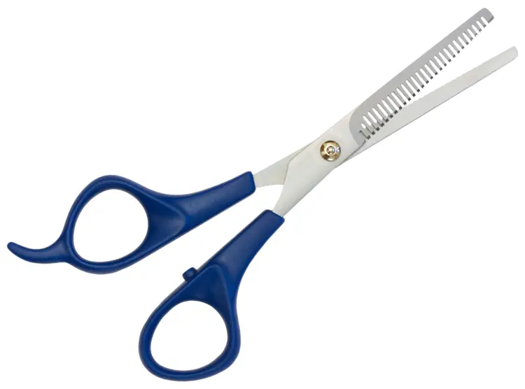 Blue Handle Thinning Scissors for Hairdressing