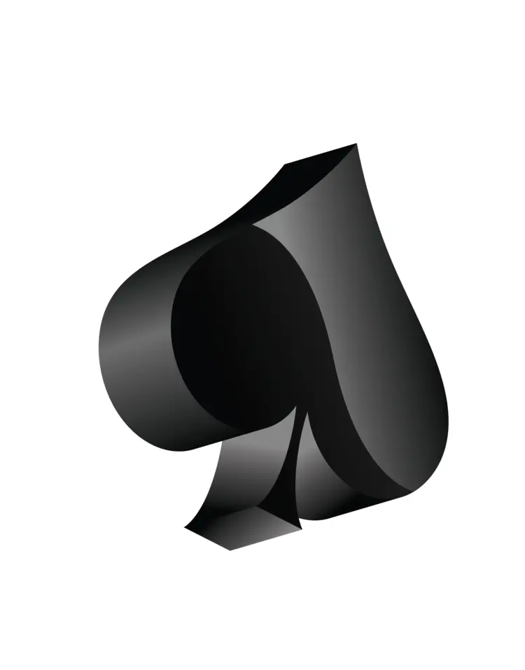 3D Spade Symbol