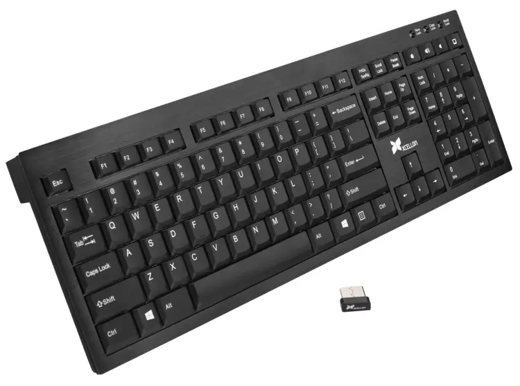 Black Wireless Computer Keyboard