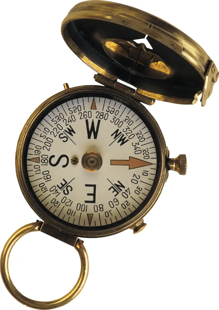 Vintage Brass Compass for Navigation