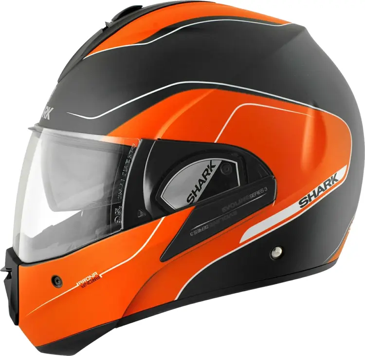 Orange Motorcycle Helmet