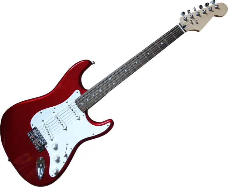 Red Electric Guitar for Rock Music