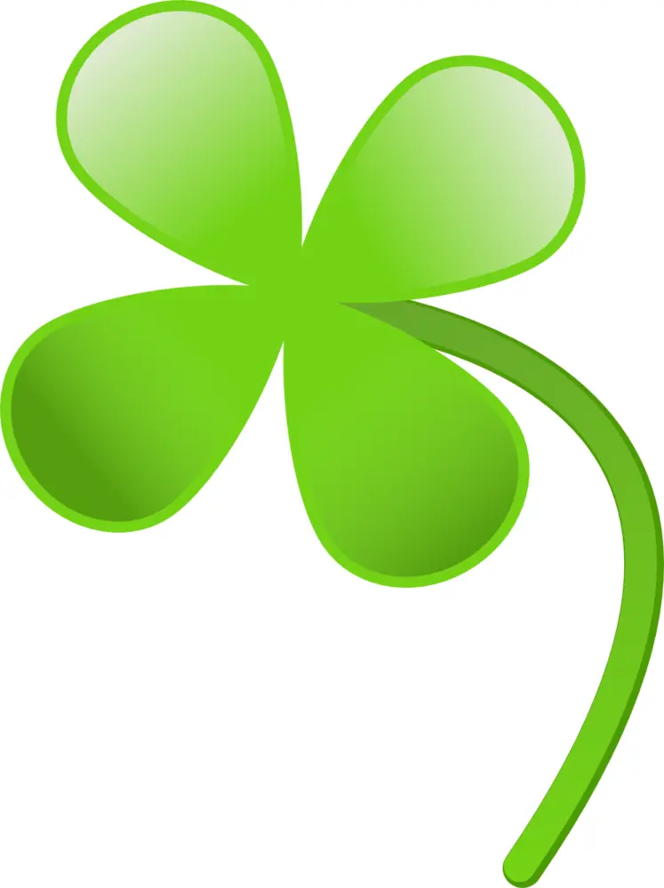 Lucky Green Four-Leaf Clover