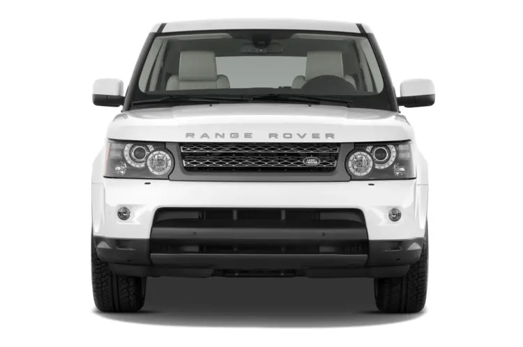 Front View of White Range Rover