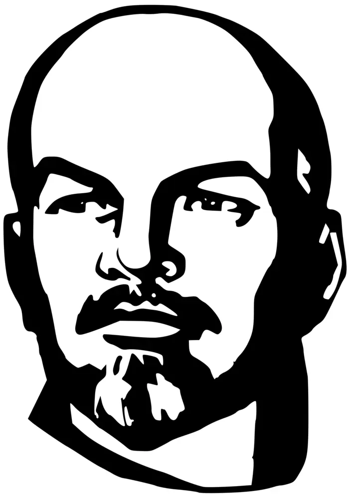 Black and White Portrait of a Man with Goatee