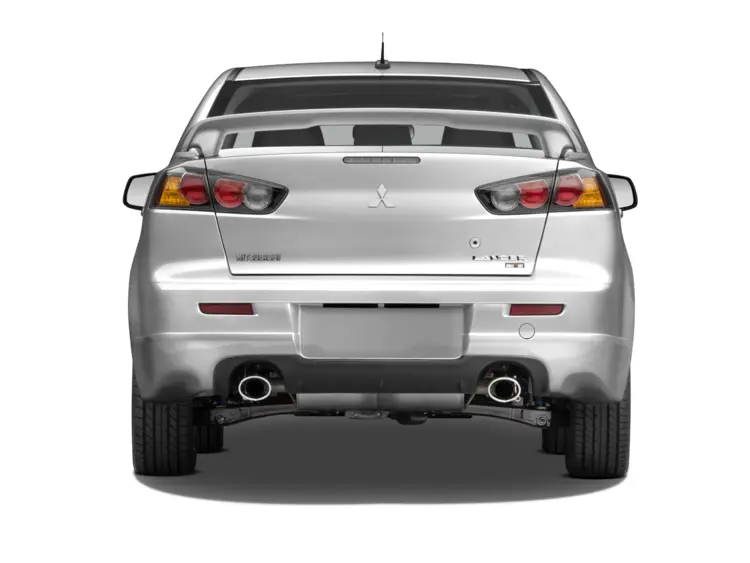 Silver Mitsubishi Sedan Rear View