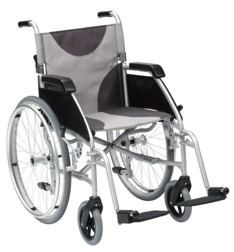 Gray Wheelchair for Mobility Assistance