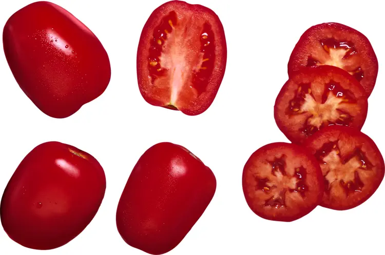 Sliced and Whole Fresh Tomatoes