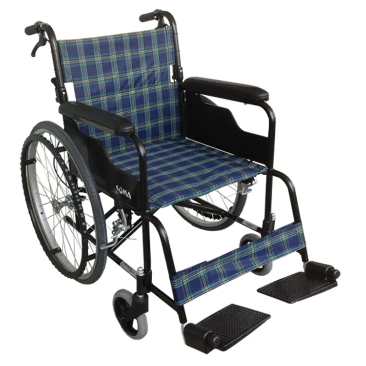 Plaid Wheelchair for Mobility Assistance