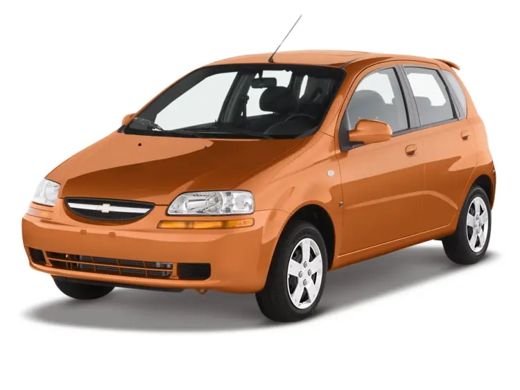 Orange Hatchback Car
