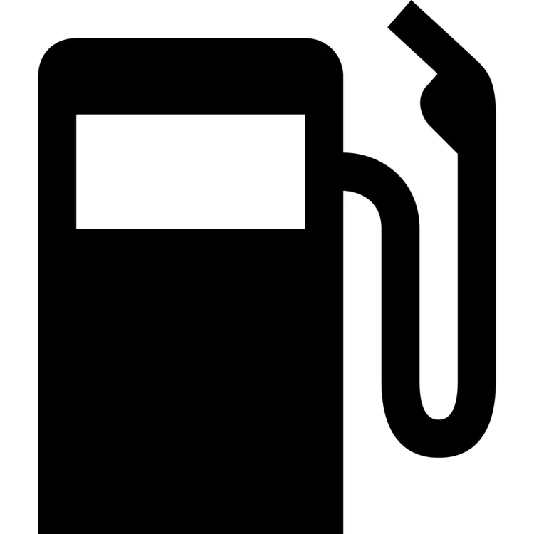 Black Fuel Pump at Gas Station
