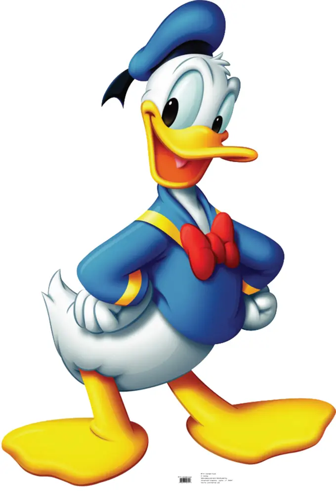 Classic Duck in Blue Outfit Standing