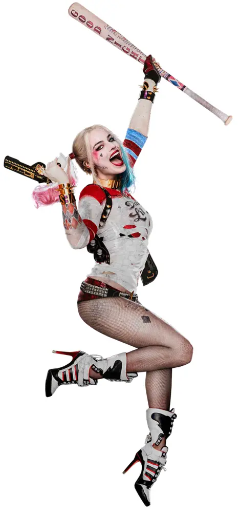 Harley Quinn Jumping with Bat
