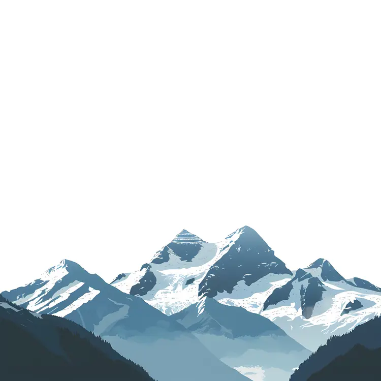 Snowy Mountain Peaks