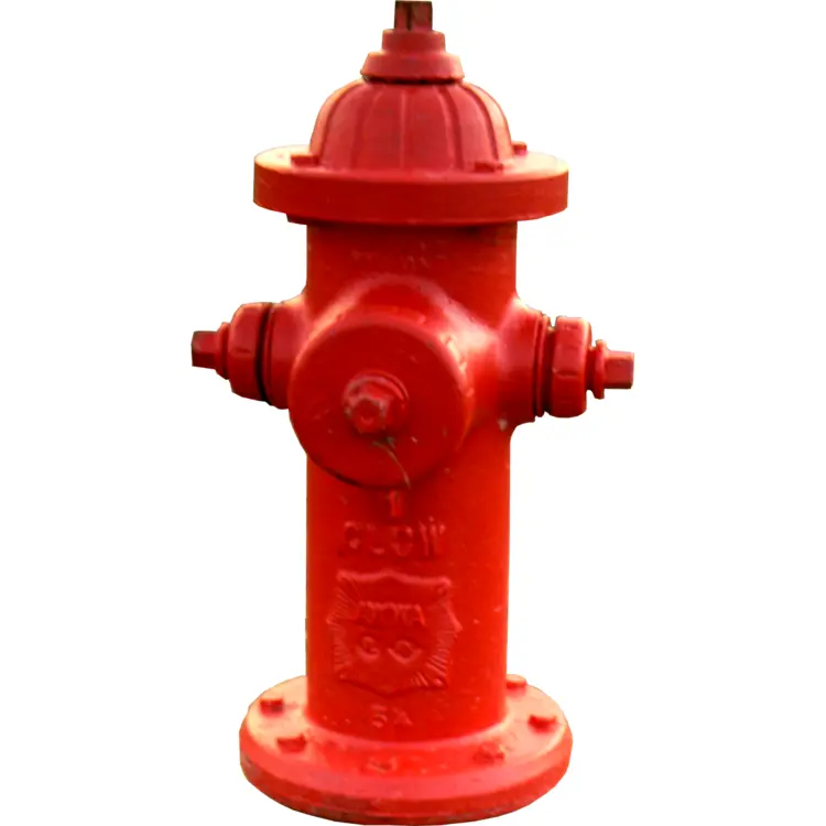 Red Fire Hydrant for Emergency Use