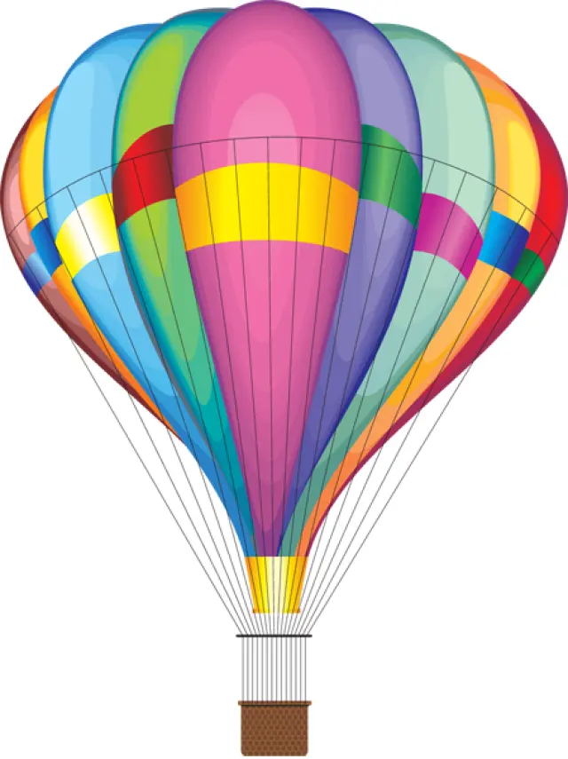 Multicolored Hot Air Balloon