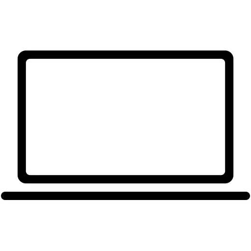 Black Outline Laptop Icon