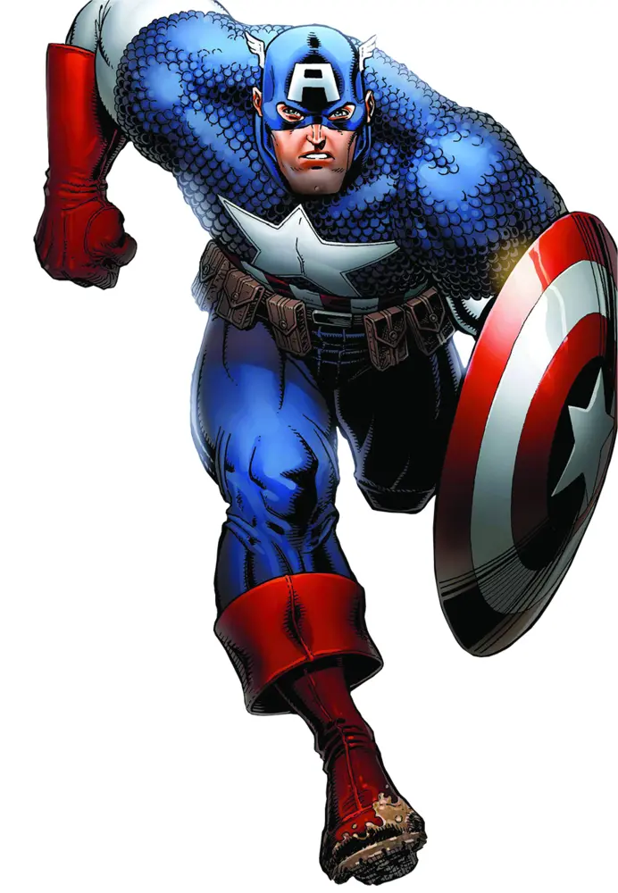 Captain America Charging Forward