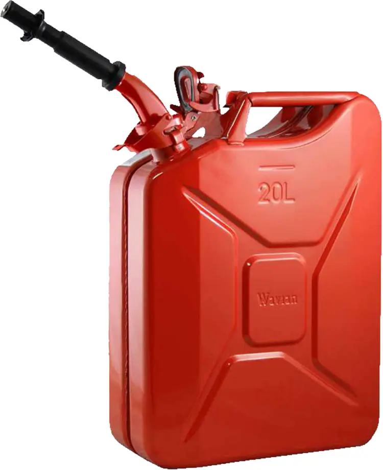 Red Fuel Can for Gasoline Storage