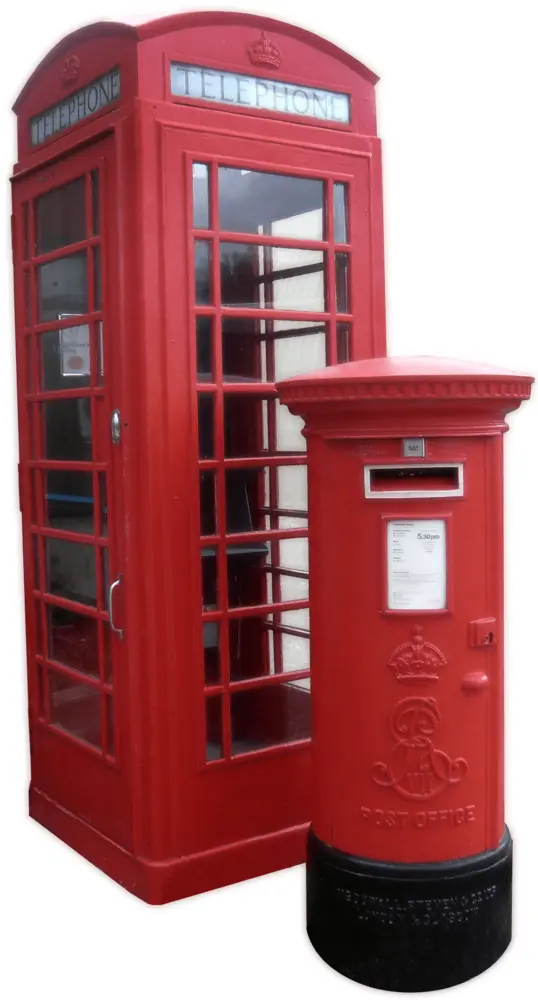 Red Telephone Booth and Post Box