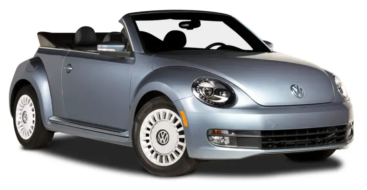 Retro Volkswagen Convertible Car