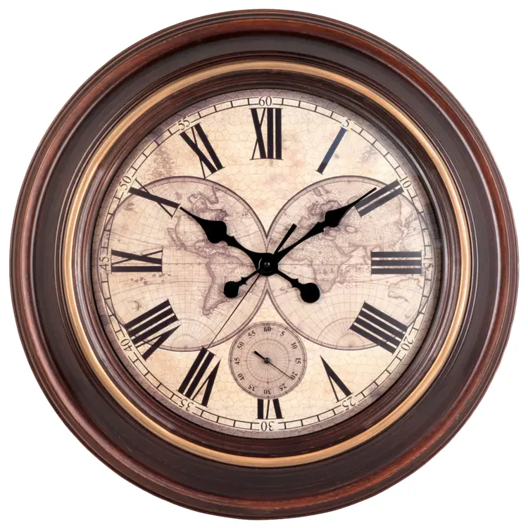 Vintage Wall Clock with Roman Numerals