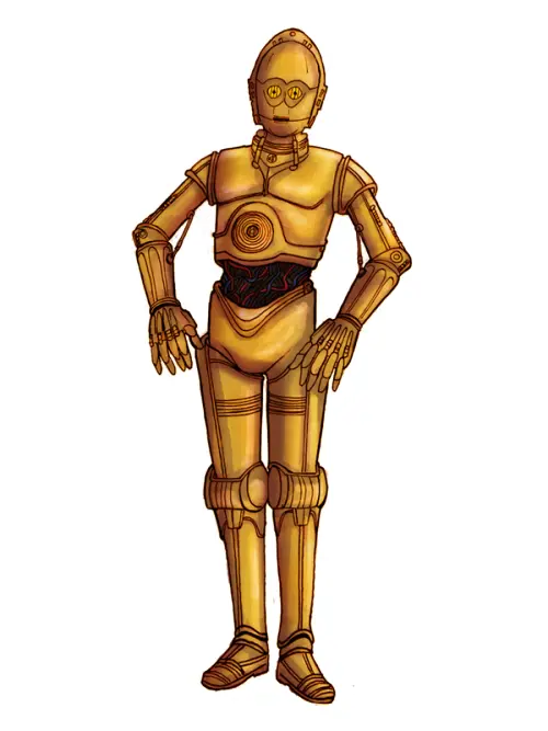 Golden C-3PO Protocol Droid