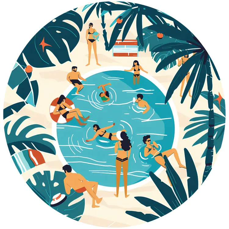 People Enjoying Swimming Pool