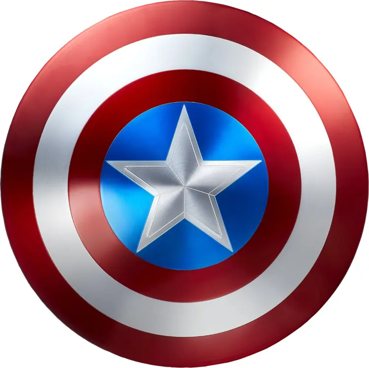 Bright Captain America Shield
