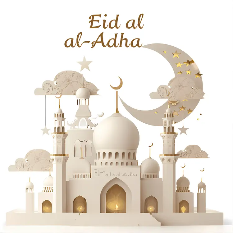 Eid al-Adha Celebration Illustration