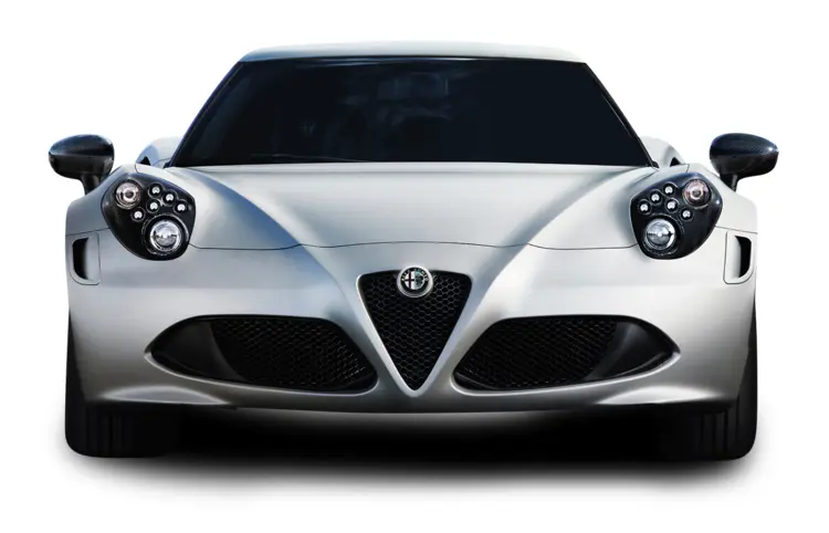 Silver Alfa Romeo Sports Car