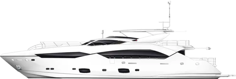 White Luxury Yacht
