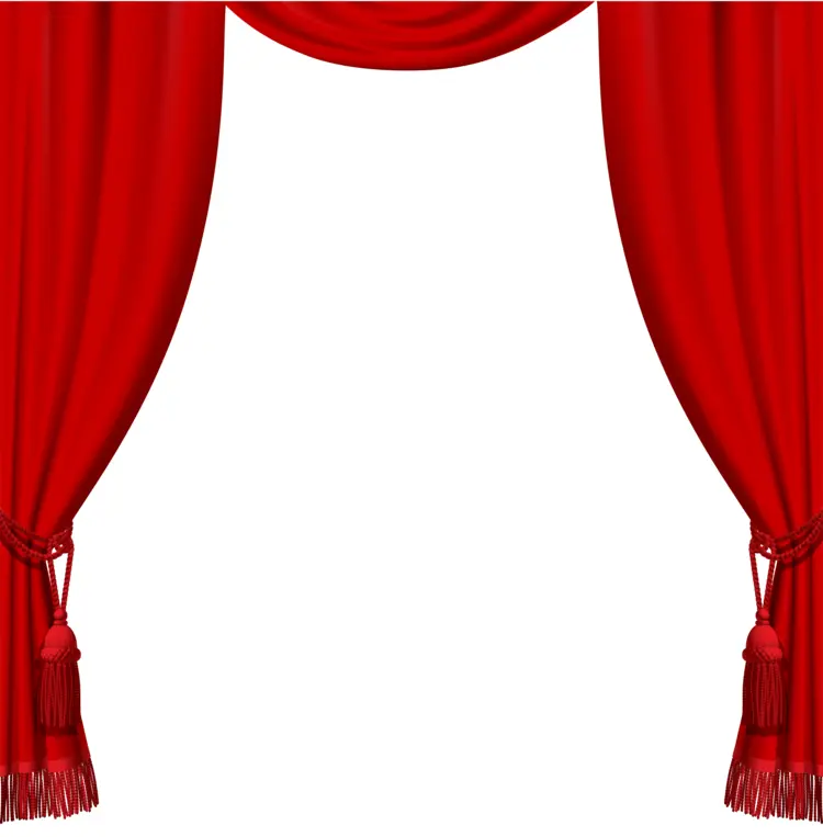 Elegant Red Curtains for Theatrical Decor