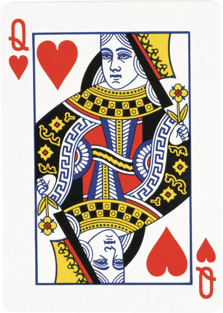 Queen of Hearts Playing Card