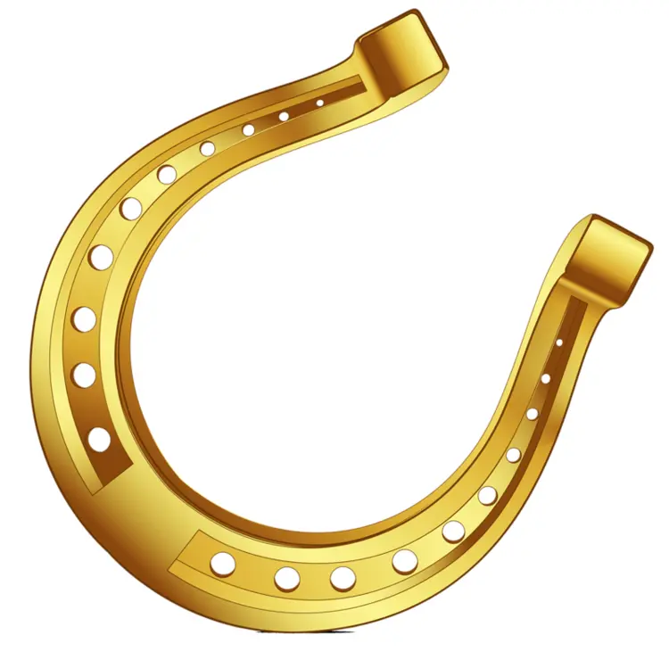 Golden Horseshoe for Good Luck