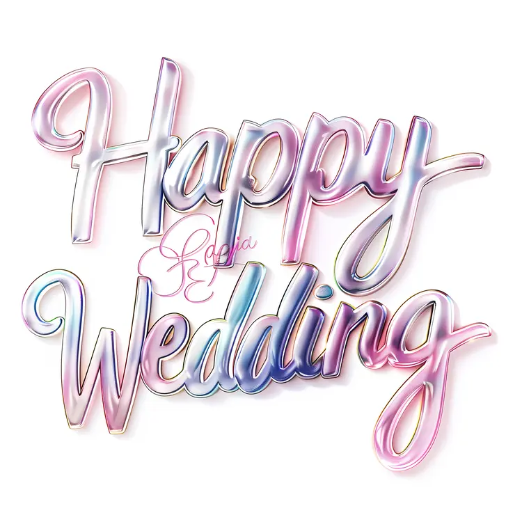 Colorful Wedding Greeting Card