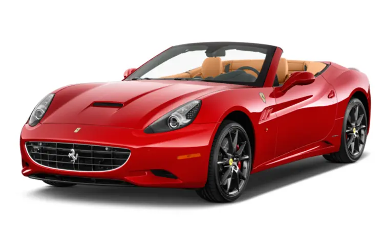 Red Ferrari Convertible Sports Car