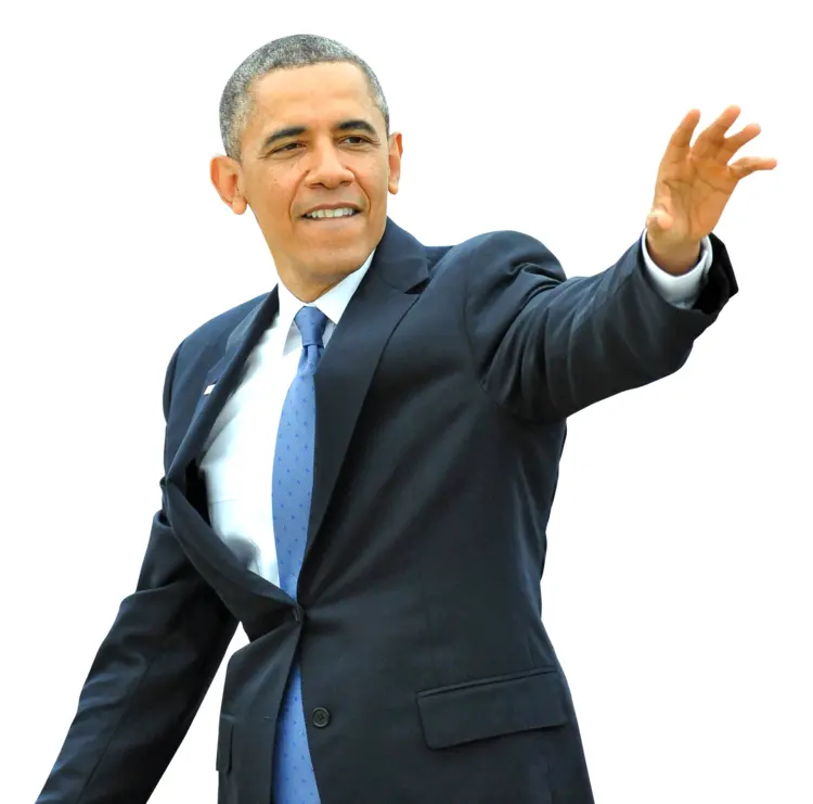 Man in Suit Waving